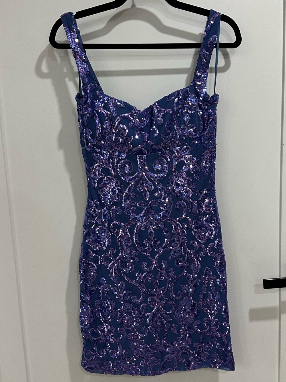 Windsor Purple Sequin Mini Dress